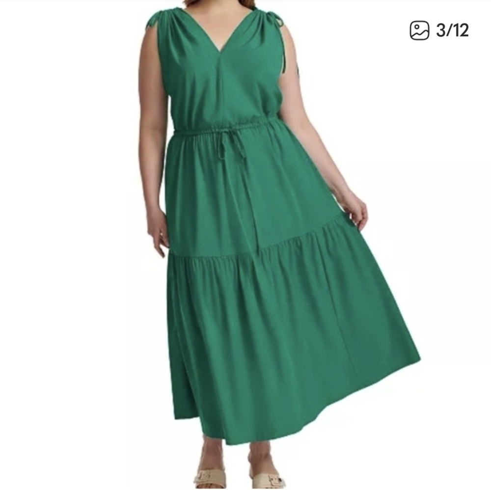 Calvin Klein
Women's Drawstring-Shoulder Tiered Maxi Dress ORANGE/RED - Picture 2 of 7
